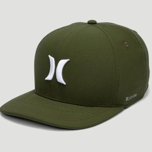 Hurley Icon Aba Curva Verde Militar